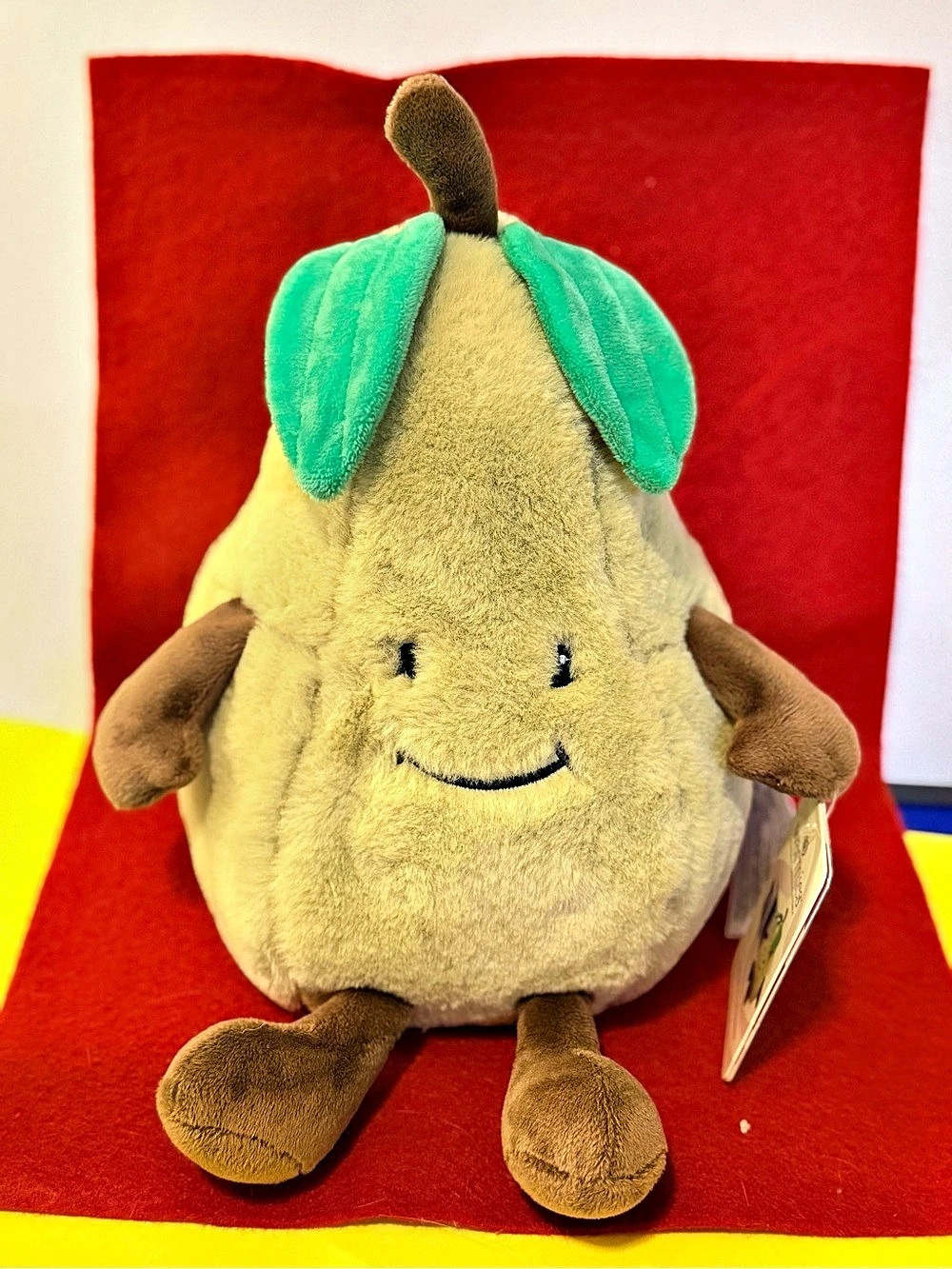 Warmies Pear Cozy Plush Microwavable Plush Pear NWT